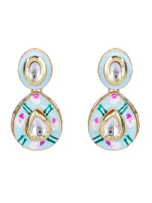 Golden kundan necklace set 4