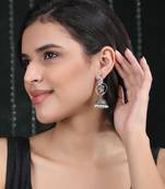 Classic oxidised greyearring set