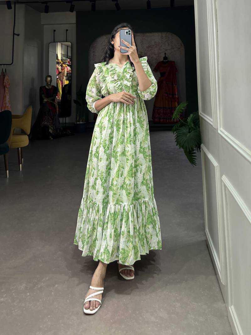 Women's Georgette Western Dress