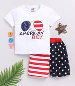 Smartraho boy's t-shirt and shorts pure cotton set