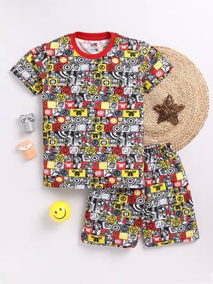 Smartraho boy's t-shirt and shorts pure cotton set 1