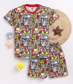 Smartraho boy's t-shirt and shorts pure cotton set