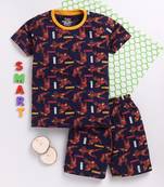 Smartraho boy's t-shirt and shorts pure cotton set