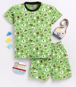 Smartraho boy's t-shirt and shorts pure cotton set