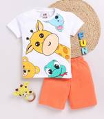 Smartraho boy's t-shirt and shorts pure cotton set