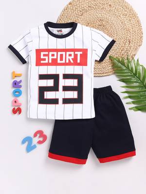 Smartraho boy's t-shirt and shorts pure cotton set 1