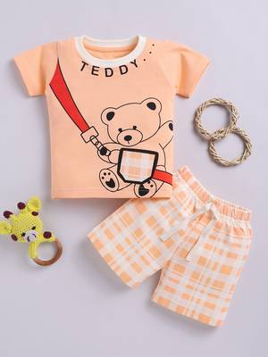 Smartraho boy's t-shirt and shorts pure cotton set 1
