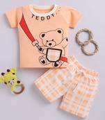 Smartraho boy's t-shirt and shorts pure cotton set