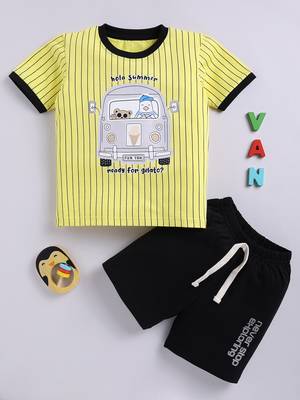 Smartraho boy's t-shirt and shorts pure cotton set 1