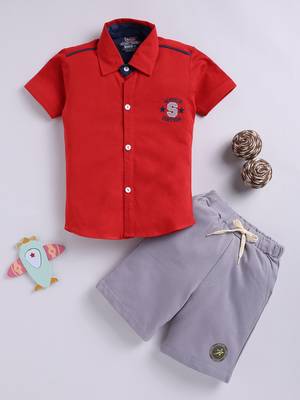 Smartraho boy's t-shirt and shorts pure cotton set 1