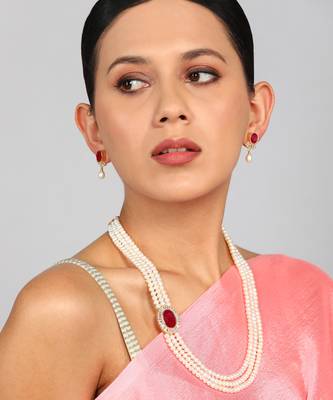 Real Natural Hyderabadi pearls Set 7