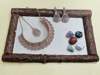 Premium heavy designer function wear necklace set 1