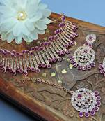 Premium heavy designer function wear necklace set