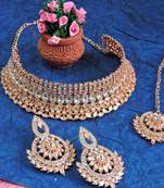 Premium heavy designer function wear necklace set