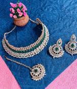 Premium heavy designer function wear necklace set