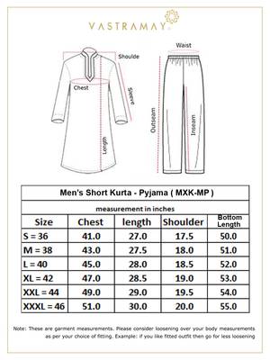 White And Beige Cotton Kurta Pyjama Set 5