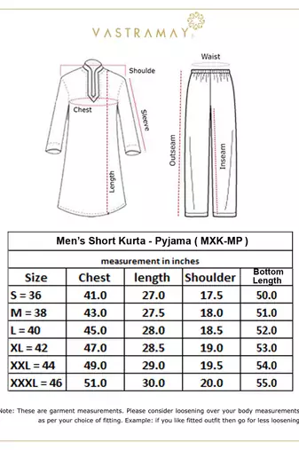 White And Beige Cotton Kurta Pyjama Set