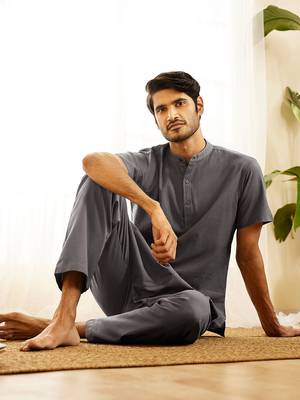 mud cotton kurta pyjama set 1