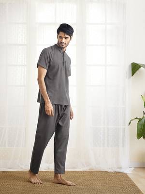 mud cotton kurta pyjama set 2