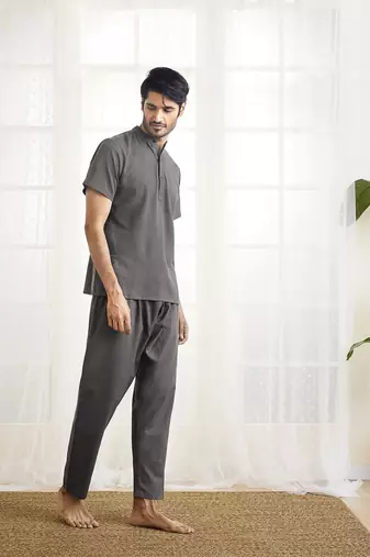 mud cotton kurta pyjama set