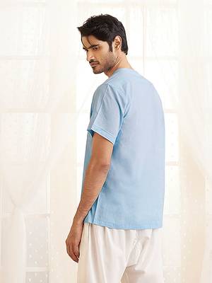 Aqua Cotton Short Kurta 3