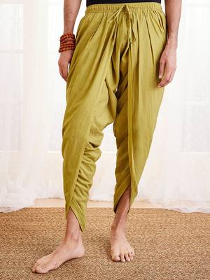 Green Cotton Dhoti 1