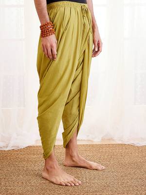 Green Cotton Dhoti 2