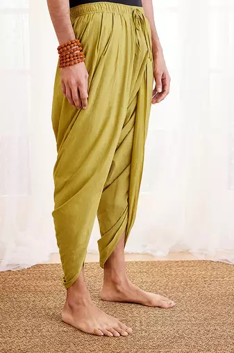 Green Cotton Dhoti