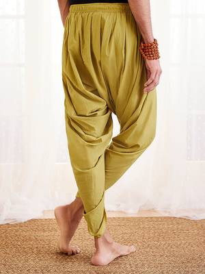 Green Cotton Dhoti 3