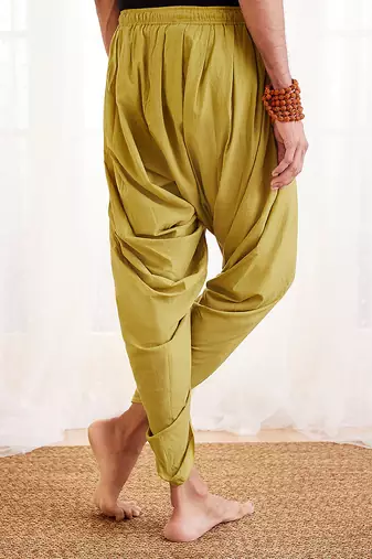 Green Cotton Dhoti