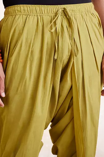 Green Cotton Dhoti