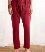 Maroon Cotton Pyjama