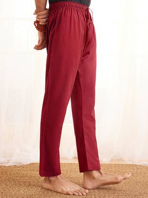 Maroon Cotton Pyjama 2