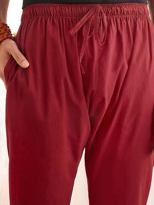 Maroon Cotton Pyjama 4