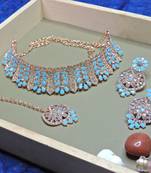 Premium heavy designer function wear necklace set
