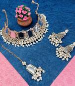 Premium heavy designer function wear necklace set