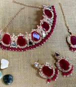 Premium heavy designer function wear necklace set