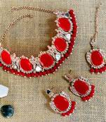 Premium heavy designer function wear necklace set