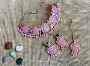 Premium heavy designer function wear necklace set 1