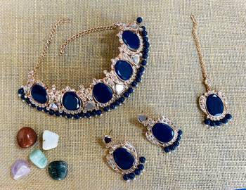 Premium heavy designer function wear necklace set 1