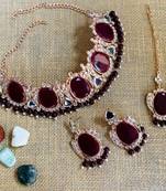 Premium heavy designer function wear necklace set