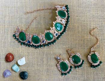 Premium heavy designer function wear necklace set 1