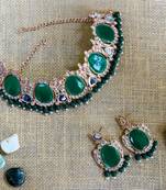 Premium heavy designer function wear necklace set