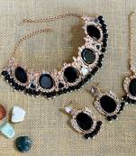 Premium heavy designer function wear necklace set