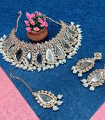 Premium heavy designer function wear necklace set