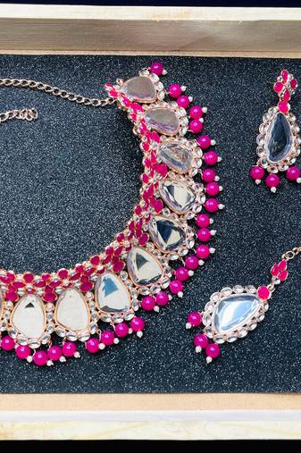 Premium heavy designer function wear necklace set