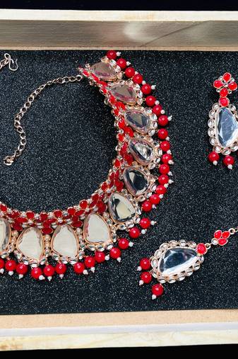 Premium heavy designer function wear necklace set
