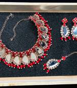 Premium heavy designer function wear necklace set