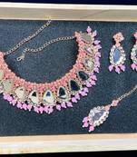 Premium heavy designer function wear necklace set