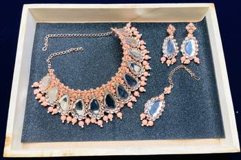 Premium heavy designer function wear necklace set 1
